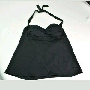 Bisou Bisou Tankini Top Black Size Large